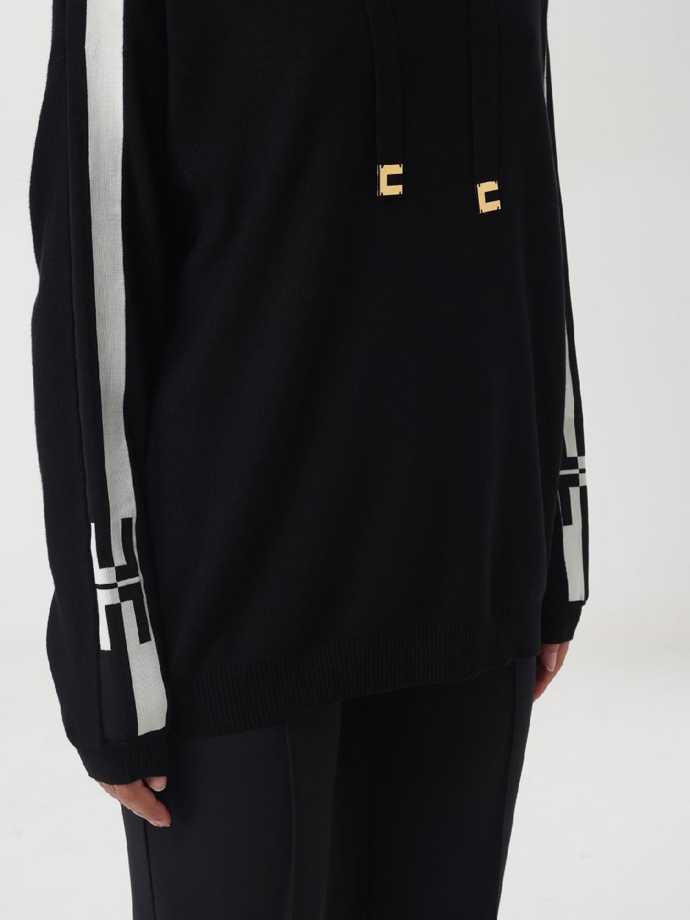 Giglio Maglia Elisabetta Franchi In Viscosa Con Cappuccio