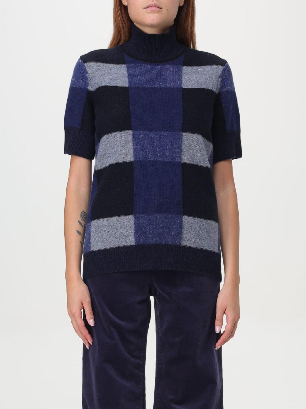 Giglio Maglia Emporio Armani in lana vergine a quadri