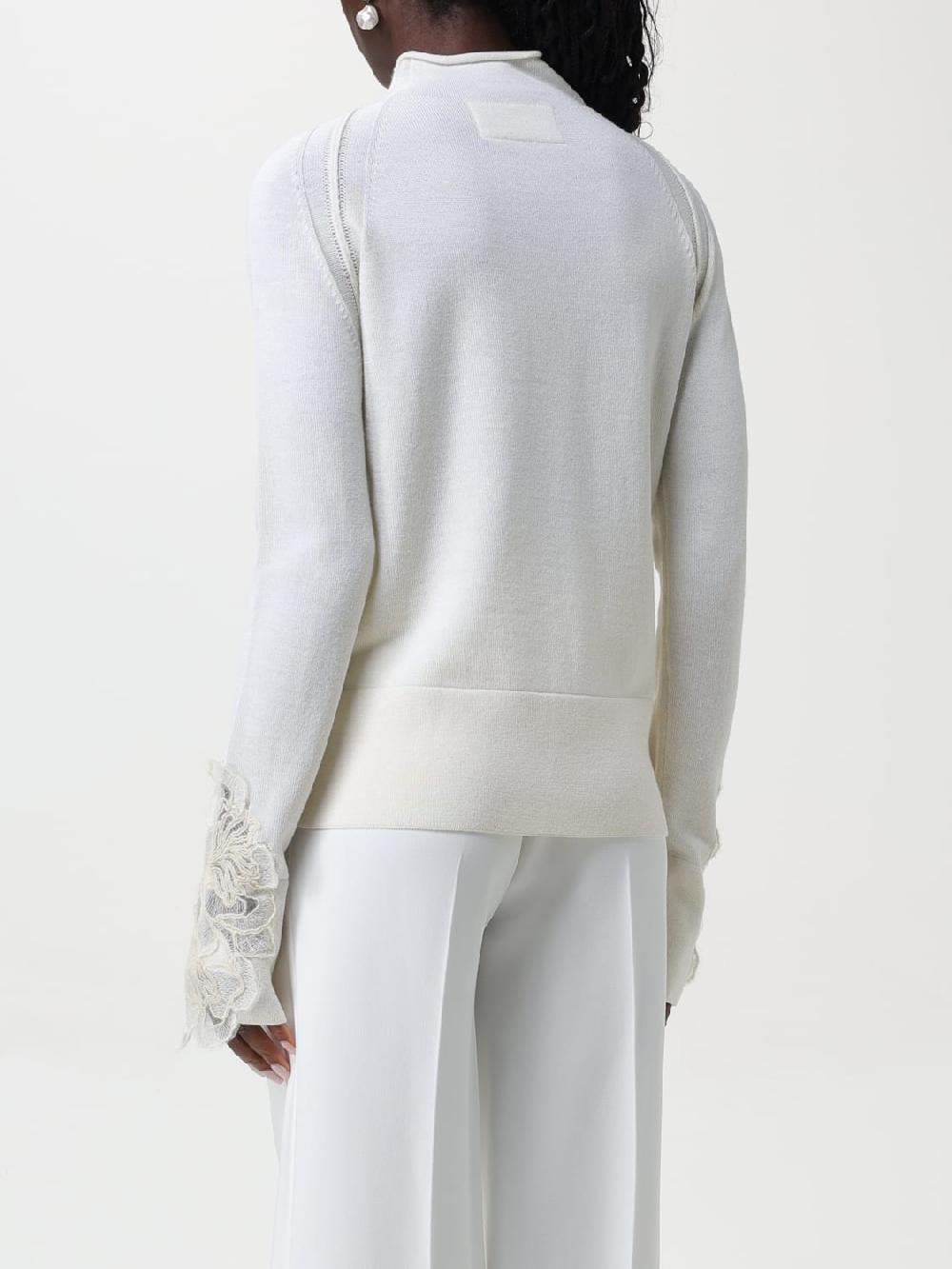 Giglio Maglia In Lana Vergine Con Inserto Ermanno Scervino