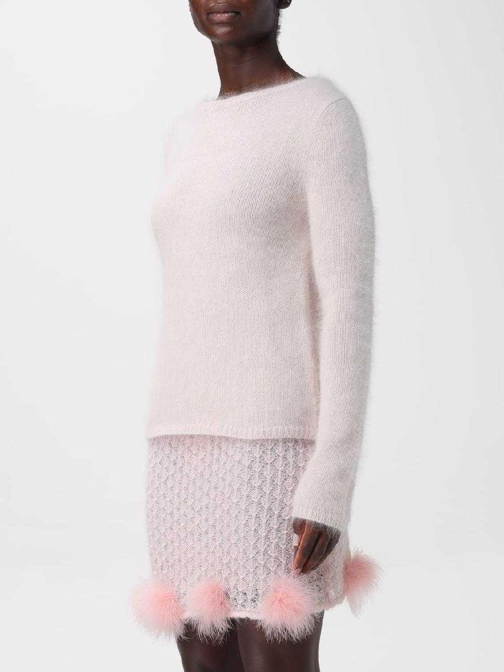 Giglio Maglia In Misto Lana Con Cuore Cut-out Blumarine