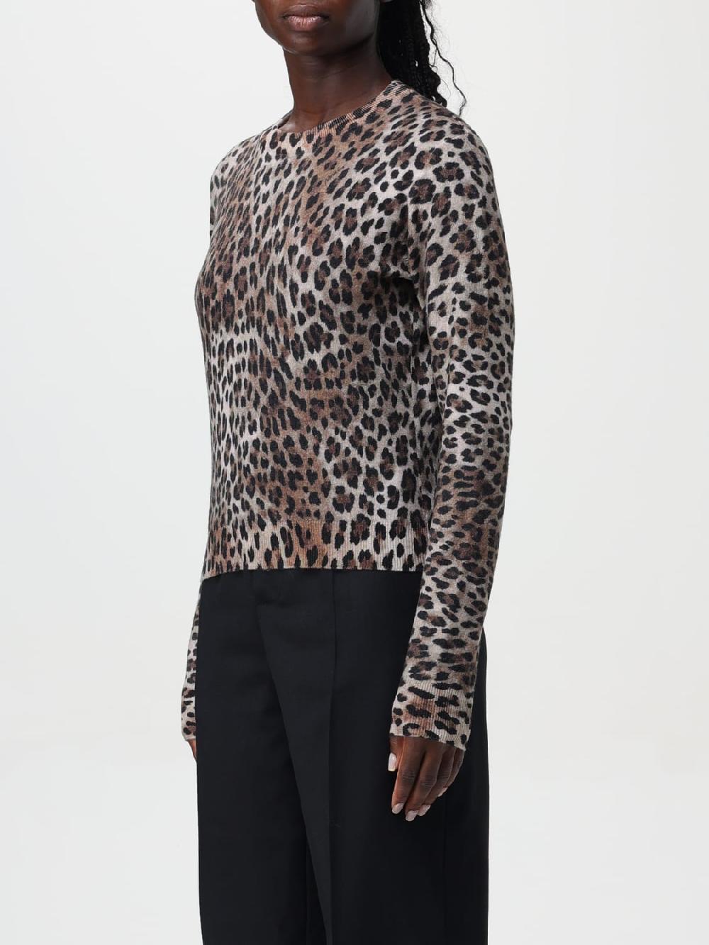Giglio Maglia Moschino Couture In Lana Stampa Animalier