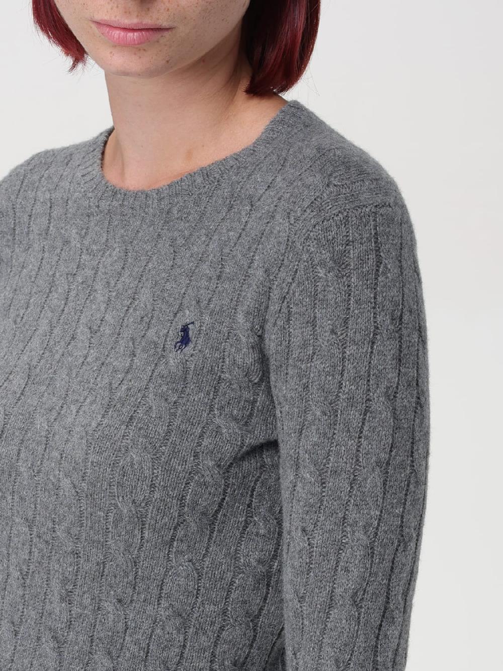 Giglio Maglia Polo Ralph Lauren In Lana Con Lavorazione Intrecciata