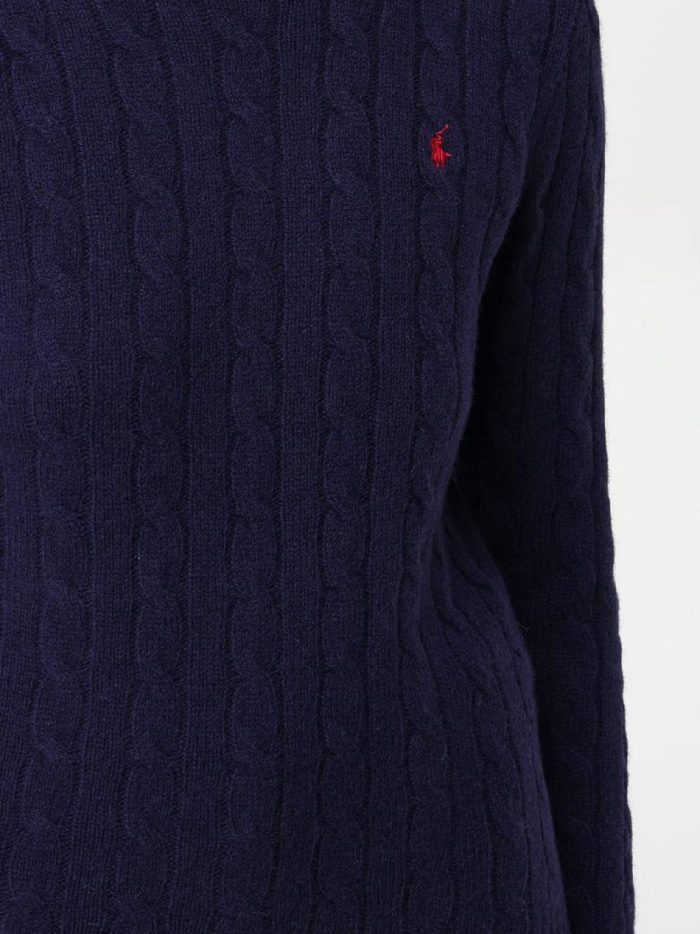 Giglio Maglia Polo Ralph Lauren In Lana Con Lavorazione Intrecciata