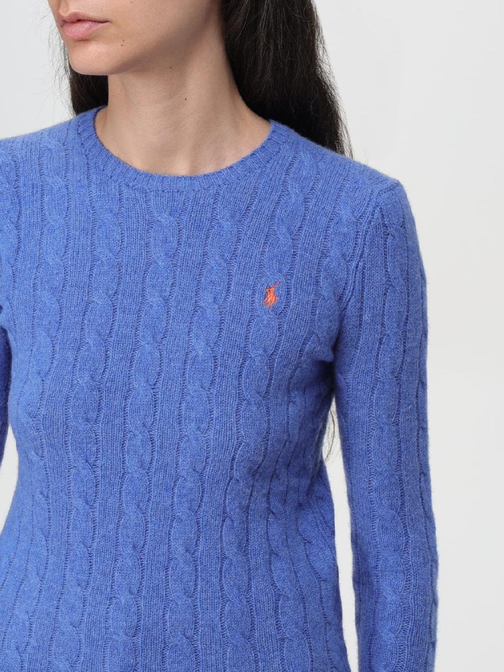 Giglio Maglia Polo Ralph Lauren In Lana Con Lavorazione Intrecciata