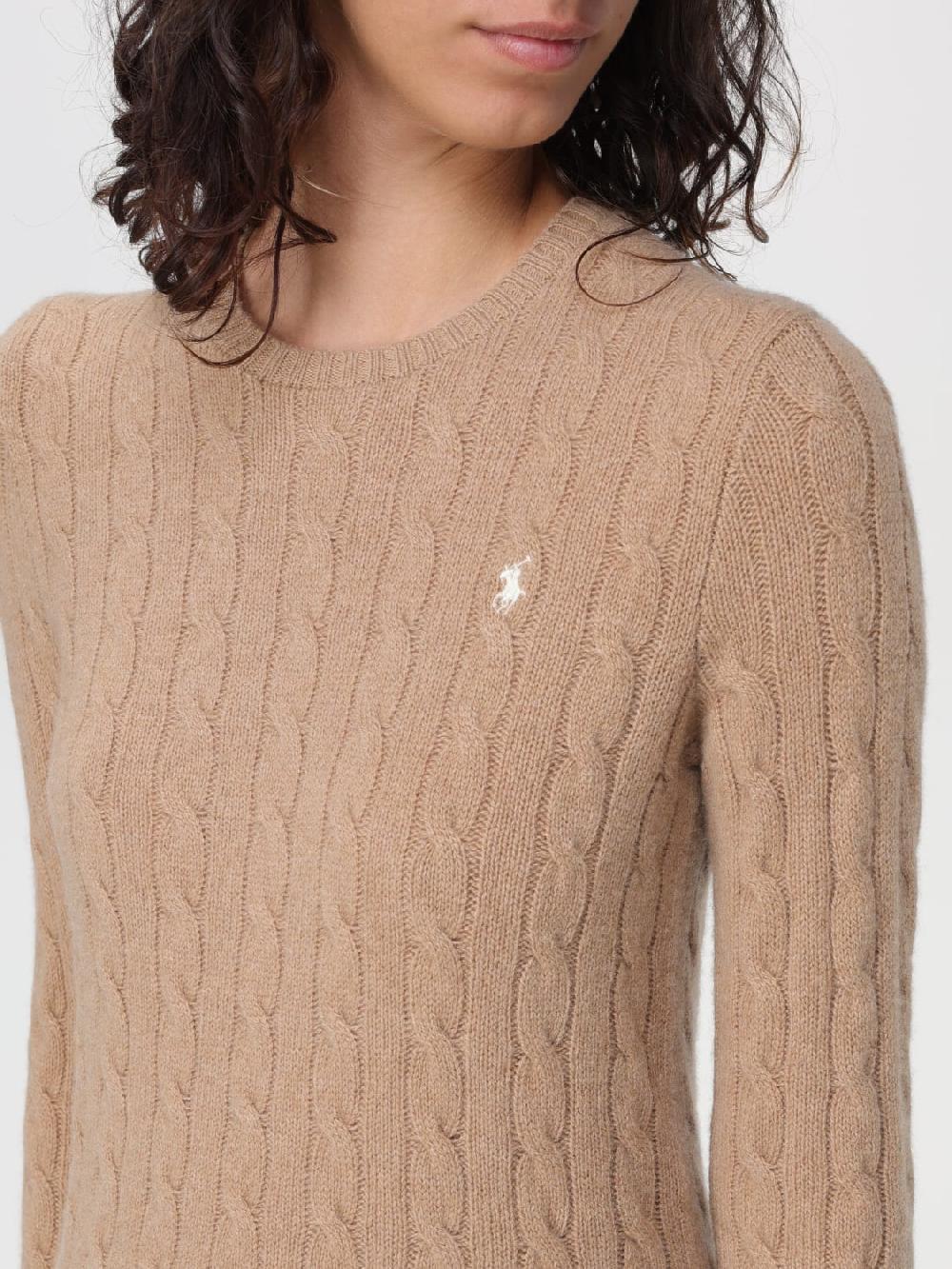 Giglio Maglia Polo Ralph Lauren In Lana Con Lavorazione Intrecciata