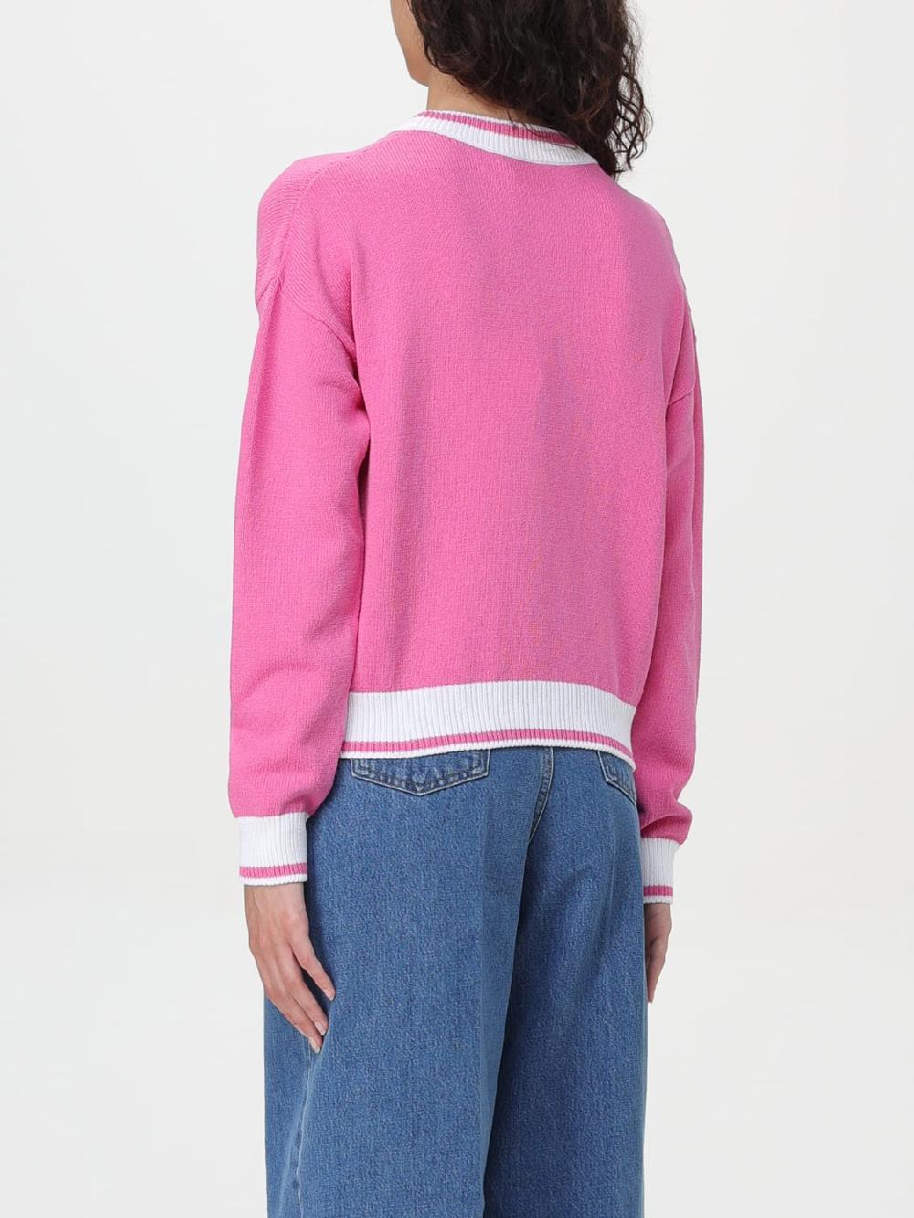 Giglio Maglione Balmain In Misto Cotone Con Logo Ricamato