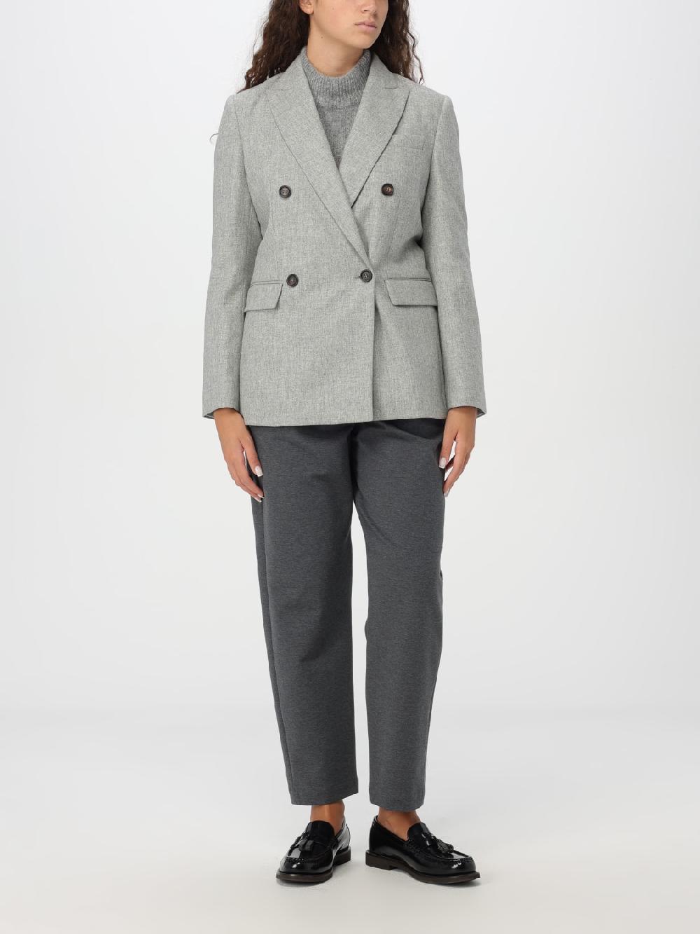 Giglio Maglione Brunello Cucinelli In Lana Con Motivo A Rombi Jacquard