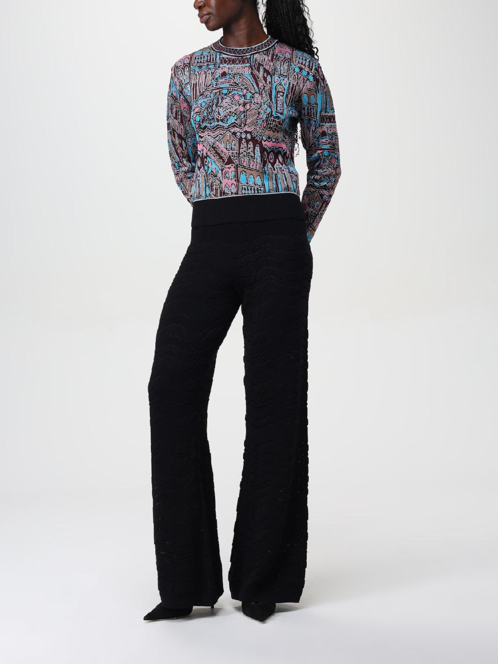 Giglio Maglione Missoni In Misto Lana Con Motivo Astratto Jacquard