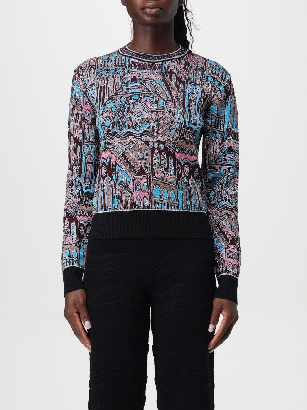 Giglio Maglione Missoni in misto lana con motivo astratto jacquard