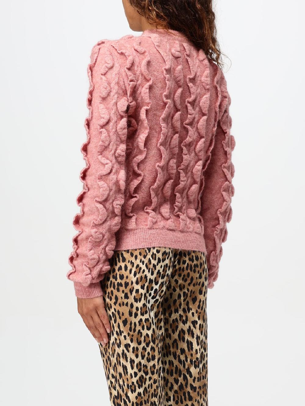 Giglio Maglione Moschino Couture In Misto Lana Con Mini Rouches