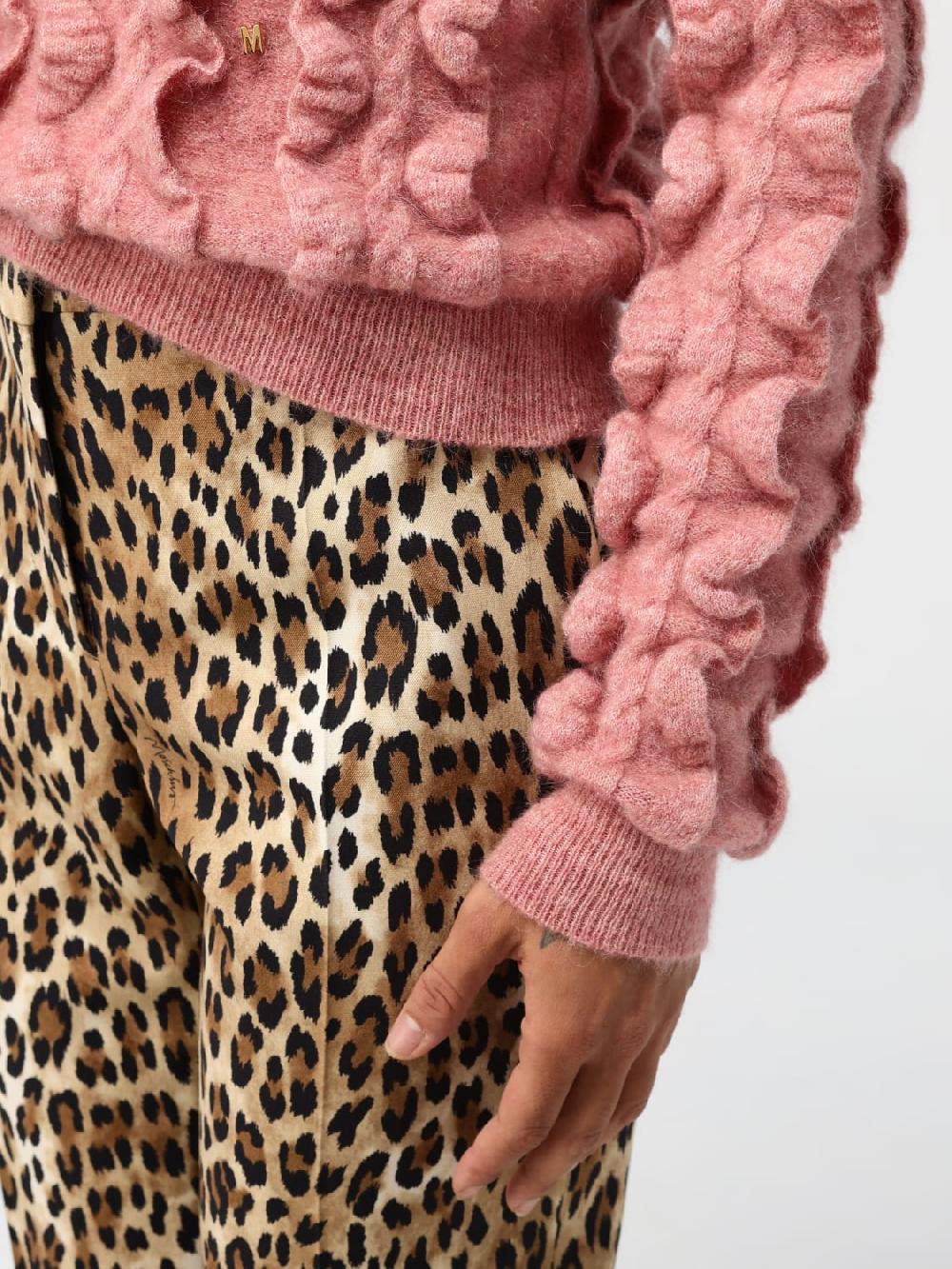 Giglio Maglione Moschino Couture In Misto Lana Con Mini Rouches