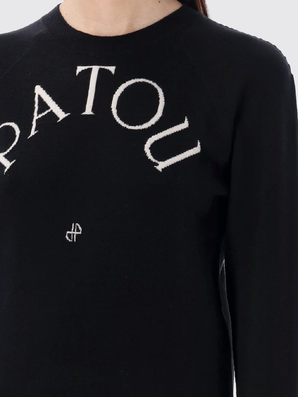 Giglio Maglione Patou In Lana Merino Con Logo Jacquard