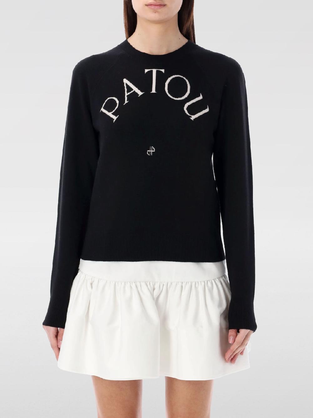 Giglio Maglione Patou in lana merino con logo jacquard