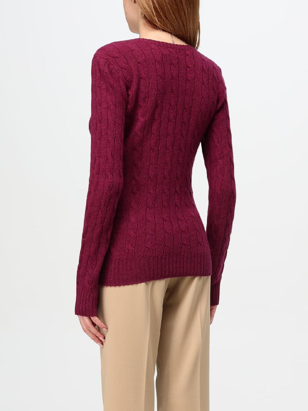 Giglio Maglione Polo Ralph Lauren In Lana E Cashmere Con Lavorazione Intrecciata