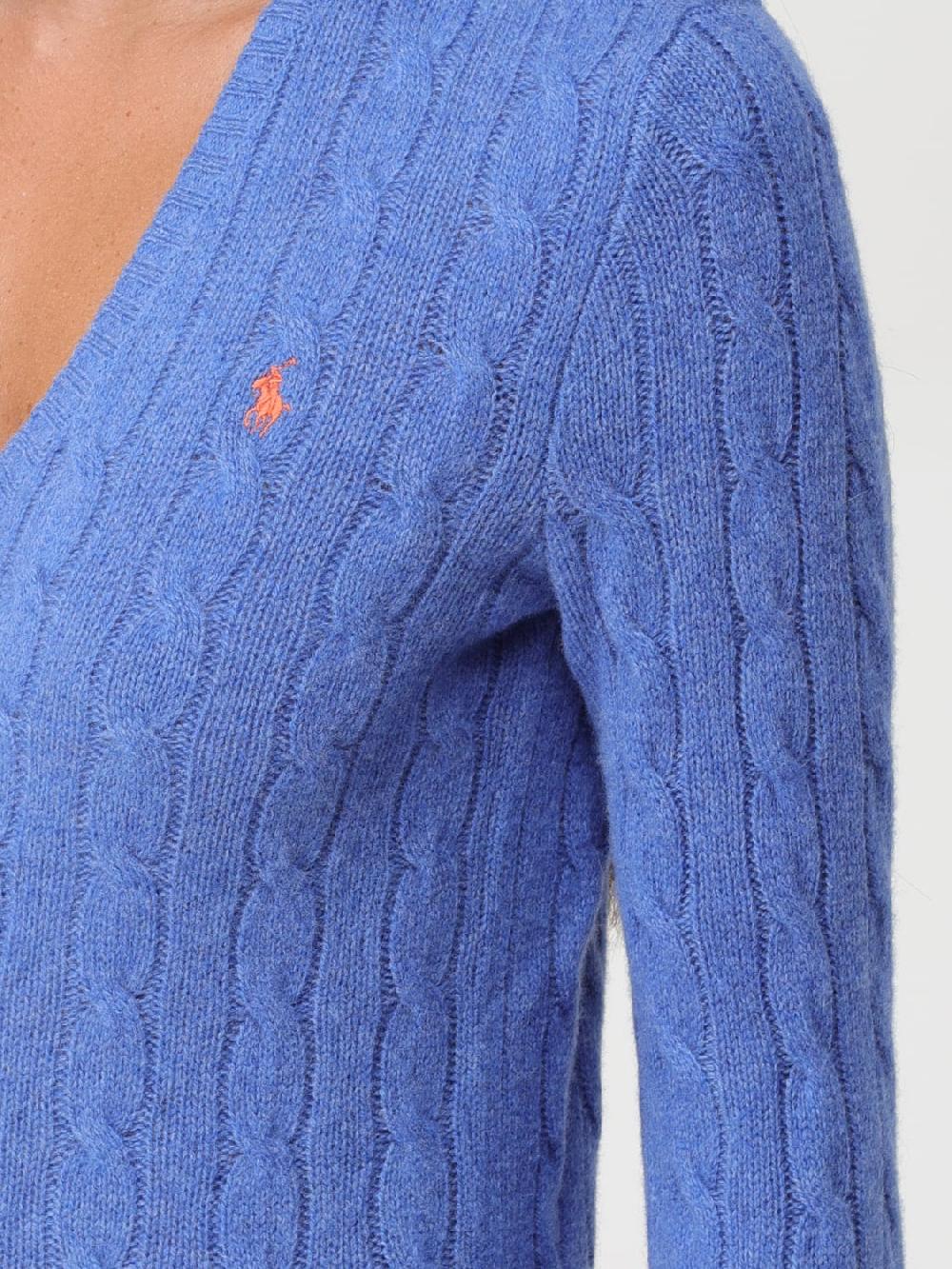 Giglio Maglione Polo Ralph Lauren In Lana E Cashmere Con Lavorazione Intrecciata