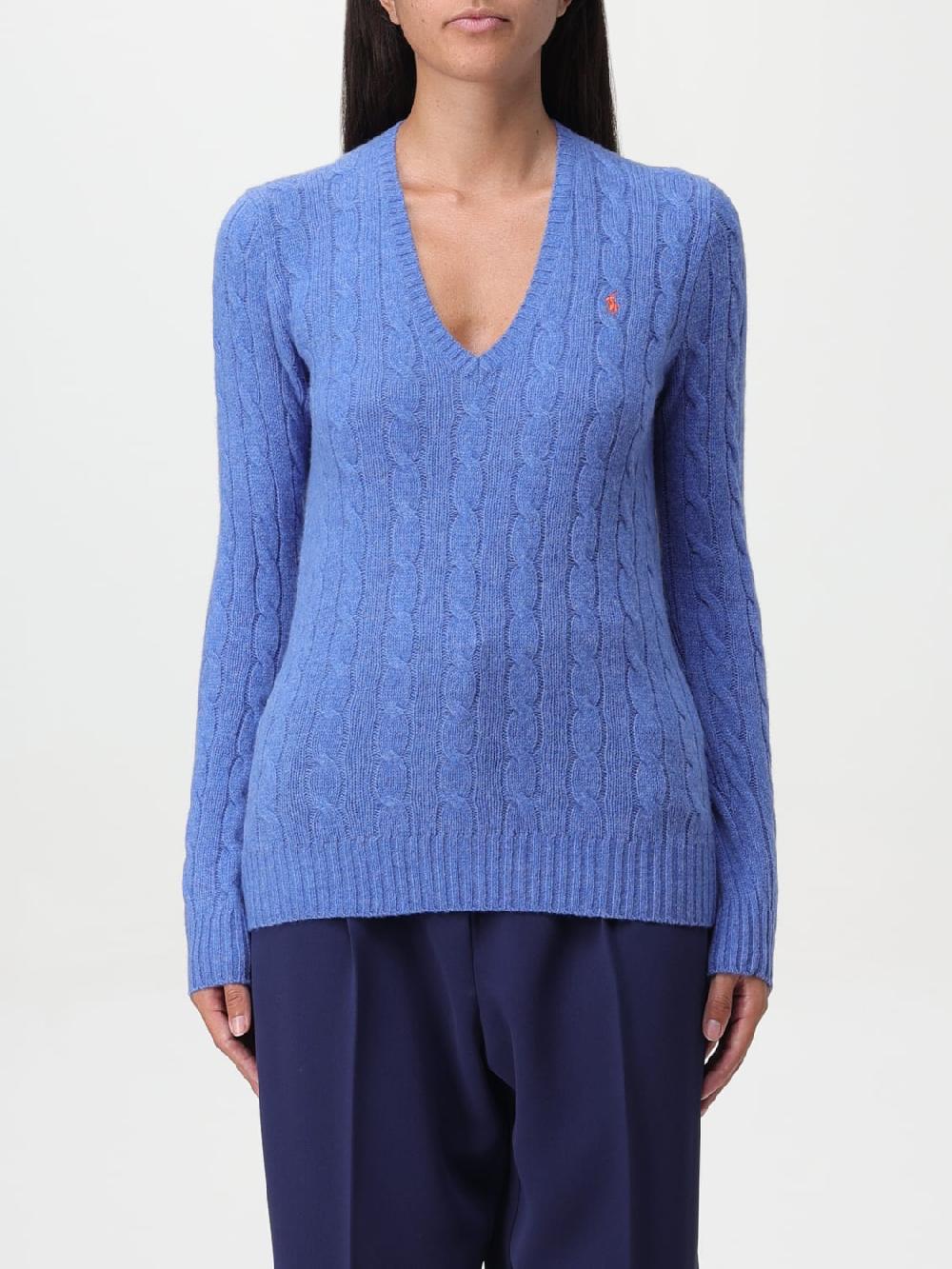 Giglio Maglione Polo Ralph Lauren in lana e cashmere con lavorazione intrecciata