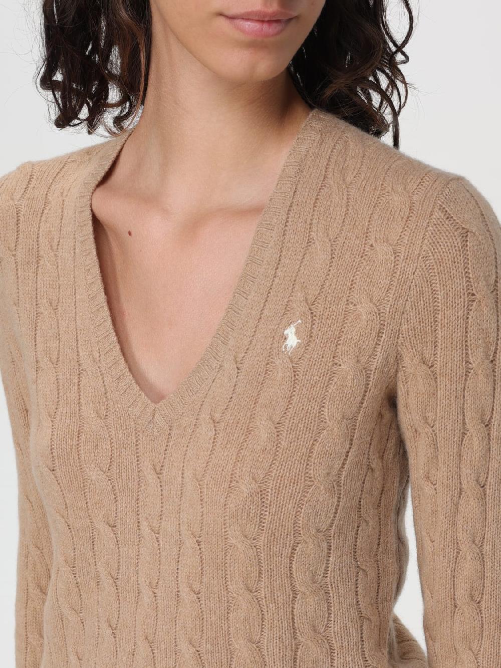 Giglio Maglione Polo Ralph Lauren In Lana E Cashmere Con Lavorazione Intrecciata
