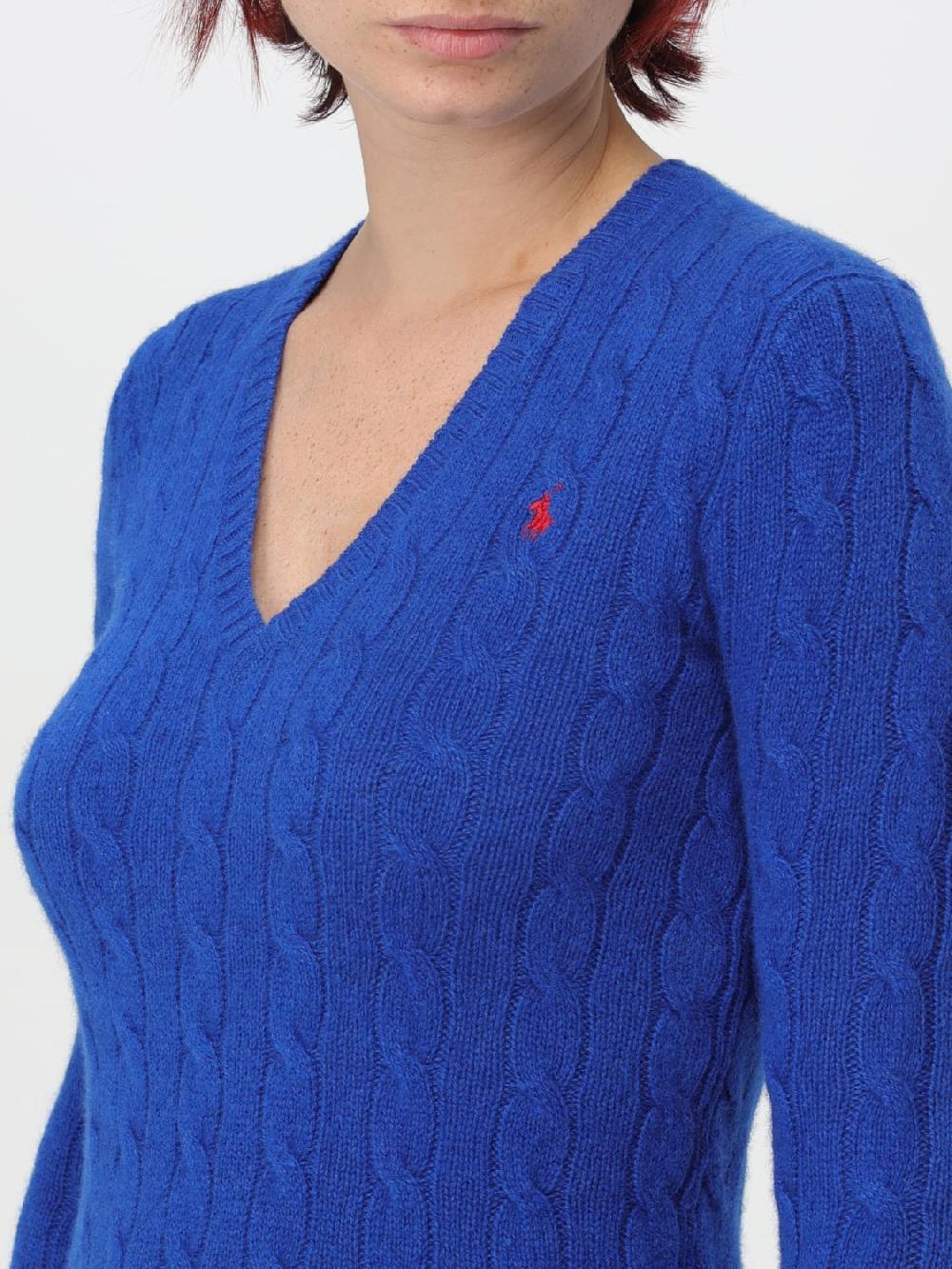 Giglio Maglione Polo Ralph Lauren In Lana E Cashmere Con Lavorazione Intrecciata