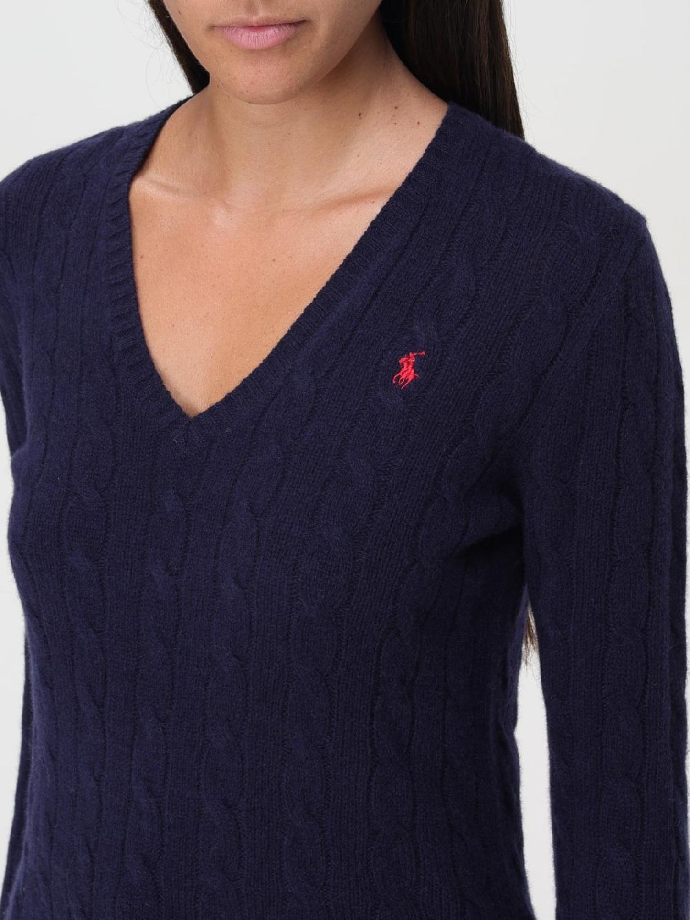 Giglio Maglione Polo Ralph Lauren In Lana E Cashmere Con Lavorazione Intrecciata