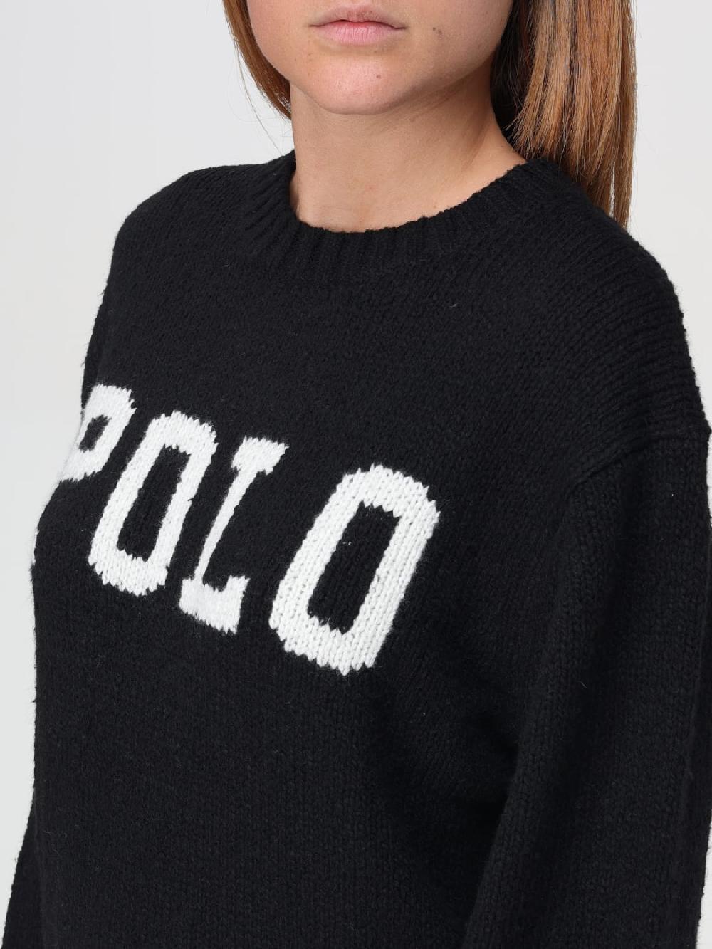 Giglio Maglione Polo Ralph Lauren In Misto Lana Con Logo Intarsiato