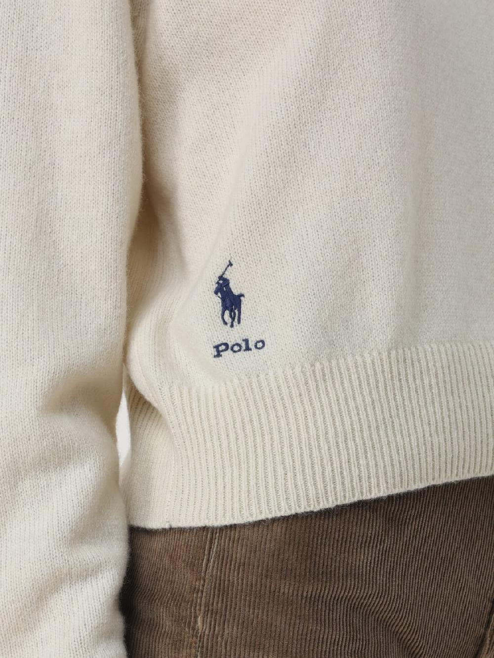 Giglio Maglione Polo Ralph Lauren In Misto Lana Con Logo Ricamato