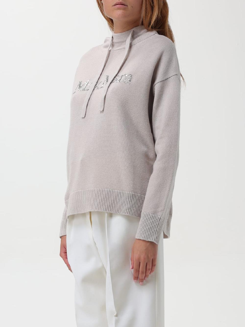 Giglio Maglione 'S Max Mara In Lana Con Logo Di Strass