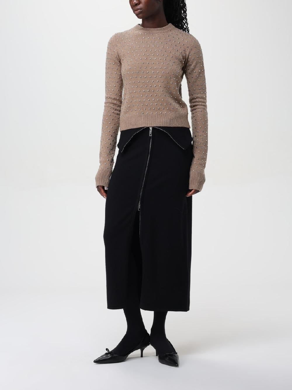 Giglio Maglione Sportmax In Lana Con Borchie All Over