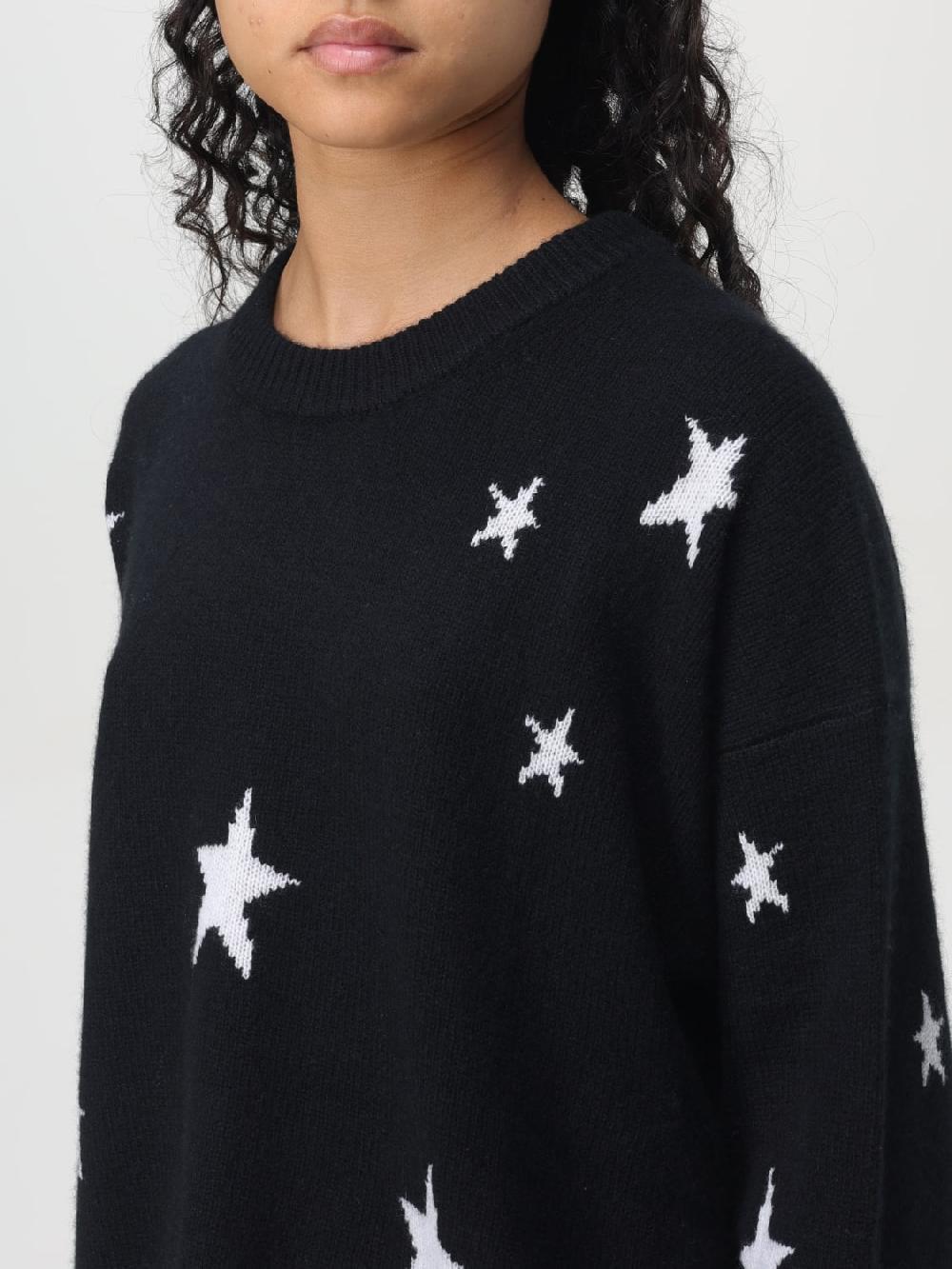 Giglio Maglione Zadig & Voltaire In Cashmere Con Stelle Jacquard