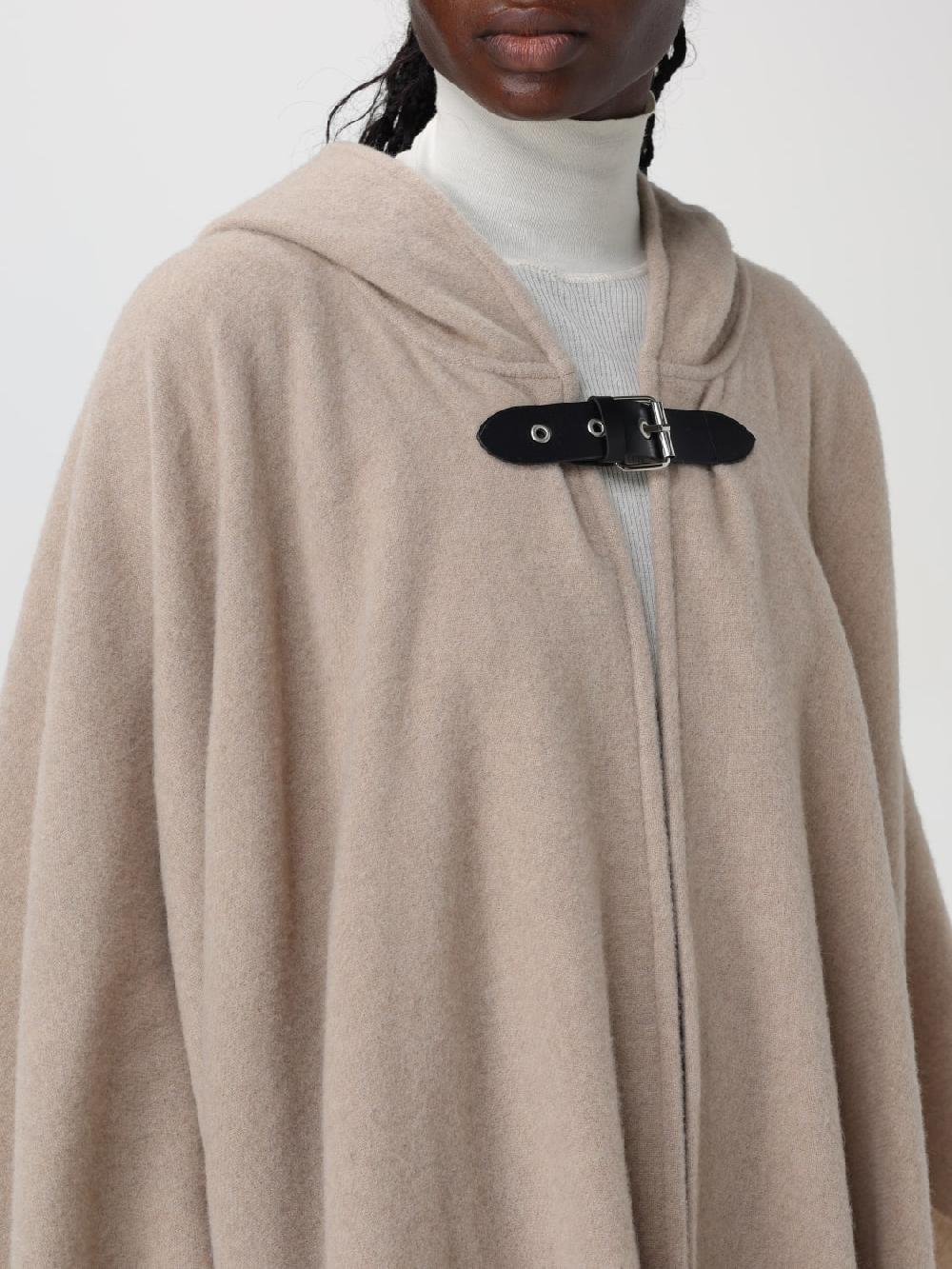 Giglio Mantella Emporio Armani In Lana Con Cappuccio