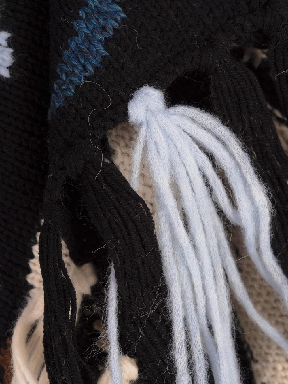 Giglio Mantella Ermanno Scervino In Misto Lana Con Motivo Jacquard