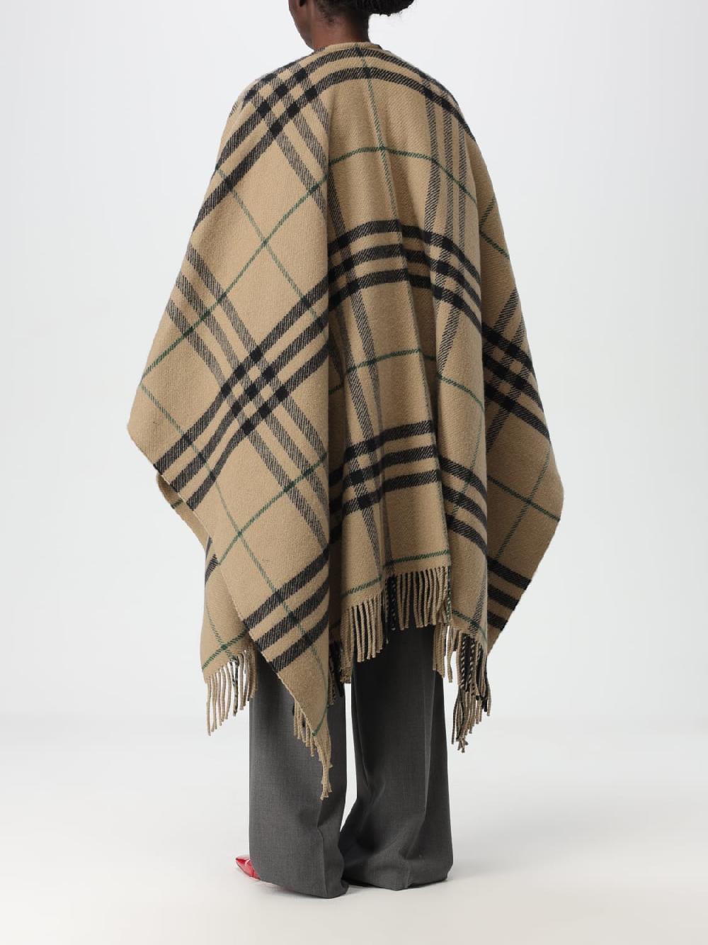 Giglio Mantella Oversize Burberry Di Lana E Cashmere