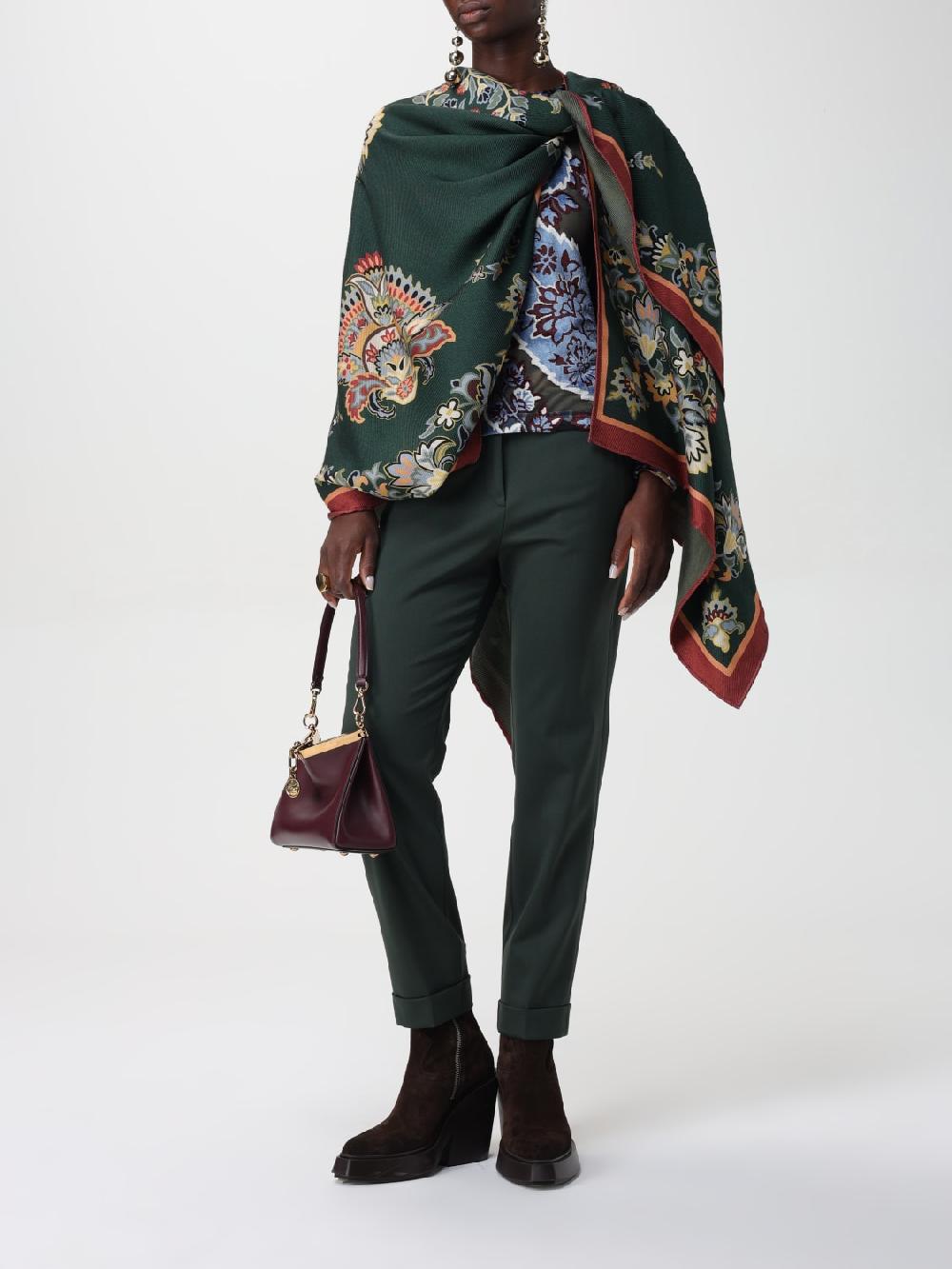 Giglio Mantella Paisley Floreale In Misto Lana Etro