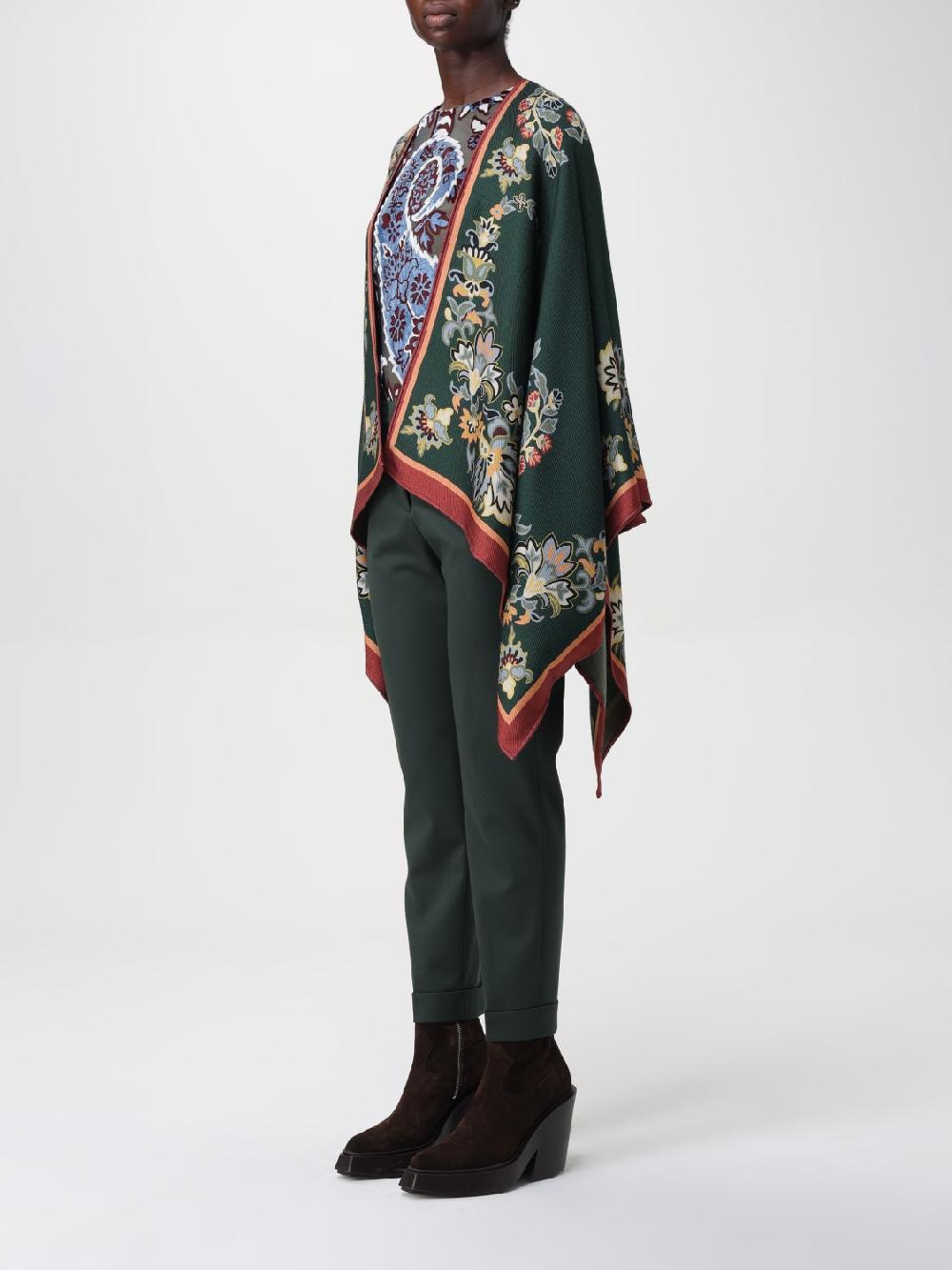 Giglio Mantella Paisley Floreale In Misto Lana Etro