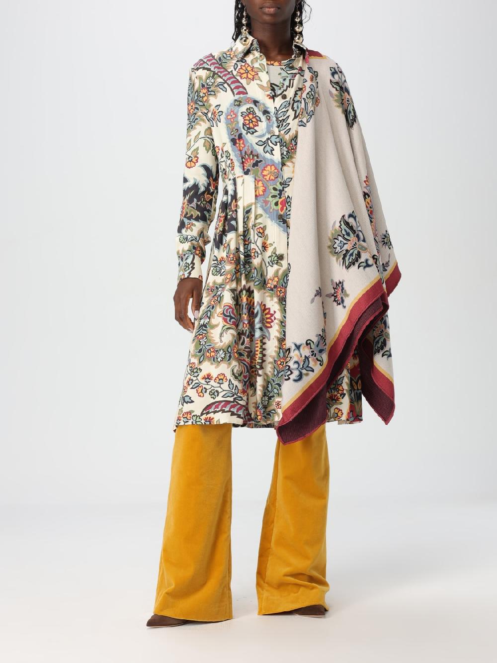 Giglio Mantella Paisley Floreale In Misto Lana Etro
