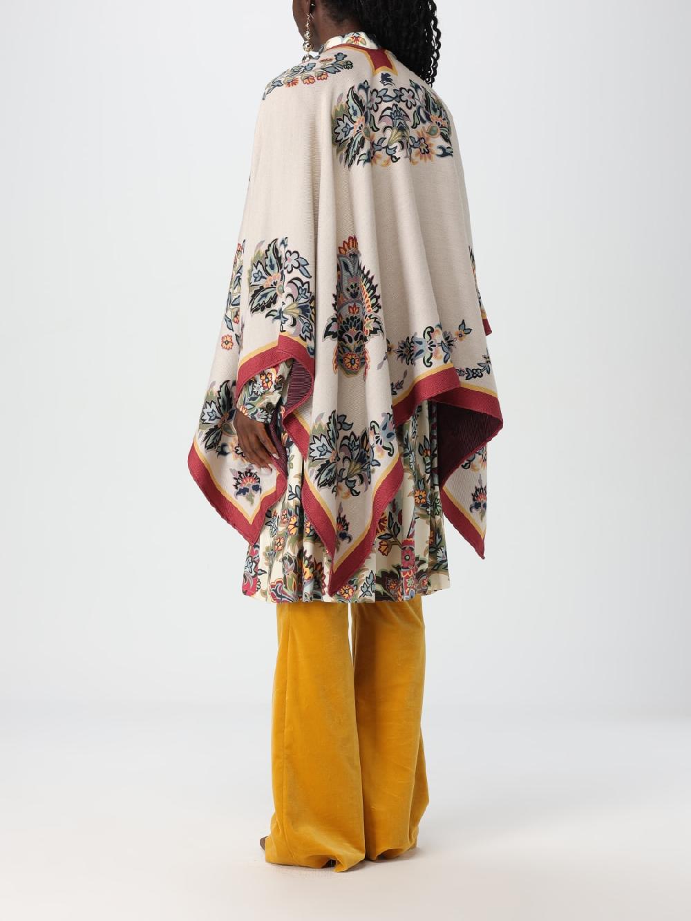 Giglio Mantella Paisley Floreale In Misto Lana Etro