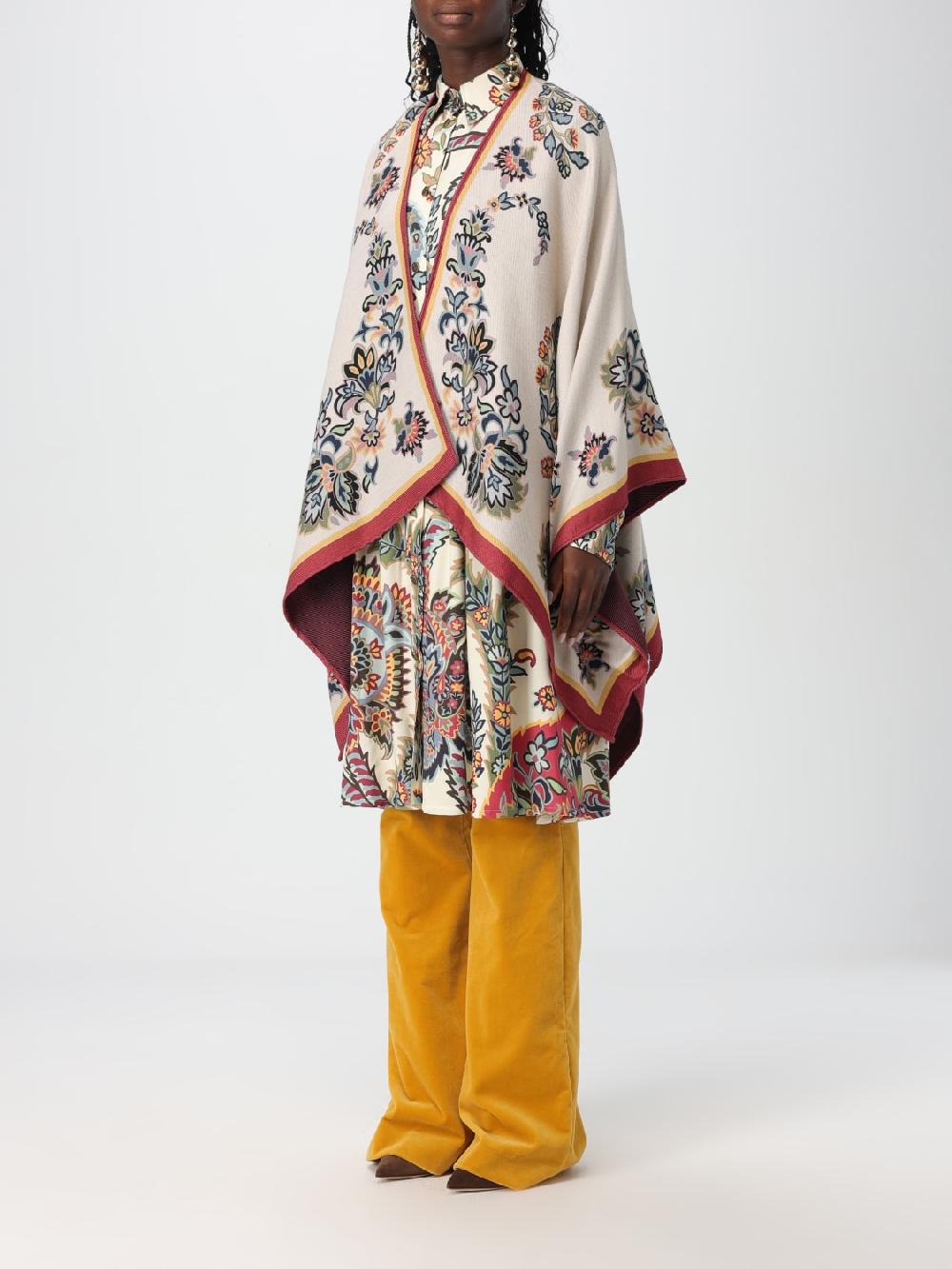 Giglio Mantella Paisley Floreale In Misto Lana Etro