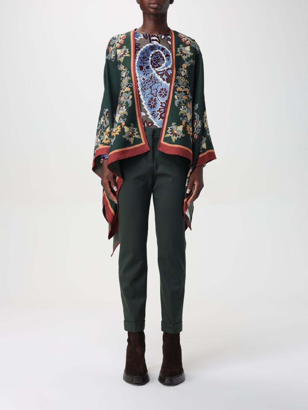 Giglio Mantella Paisley floreale in misto lana Etro