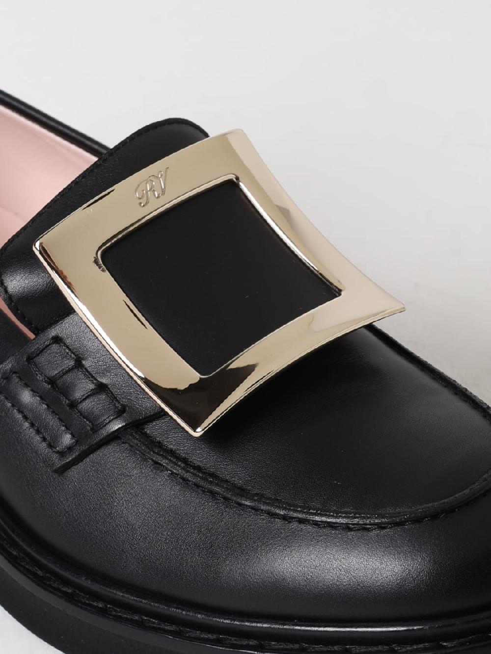 Giglio Mocassino Roger Vivier In Pelle Con Fibbia Decorativa