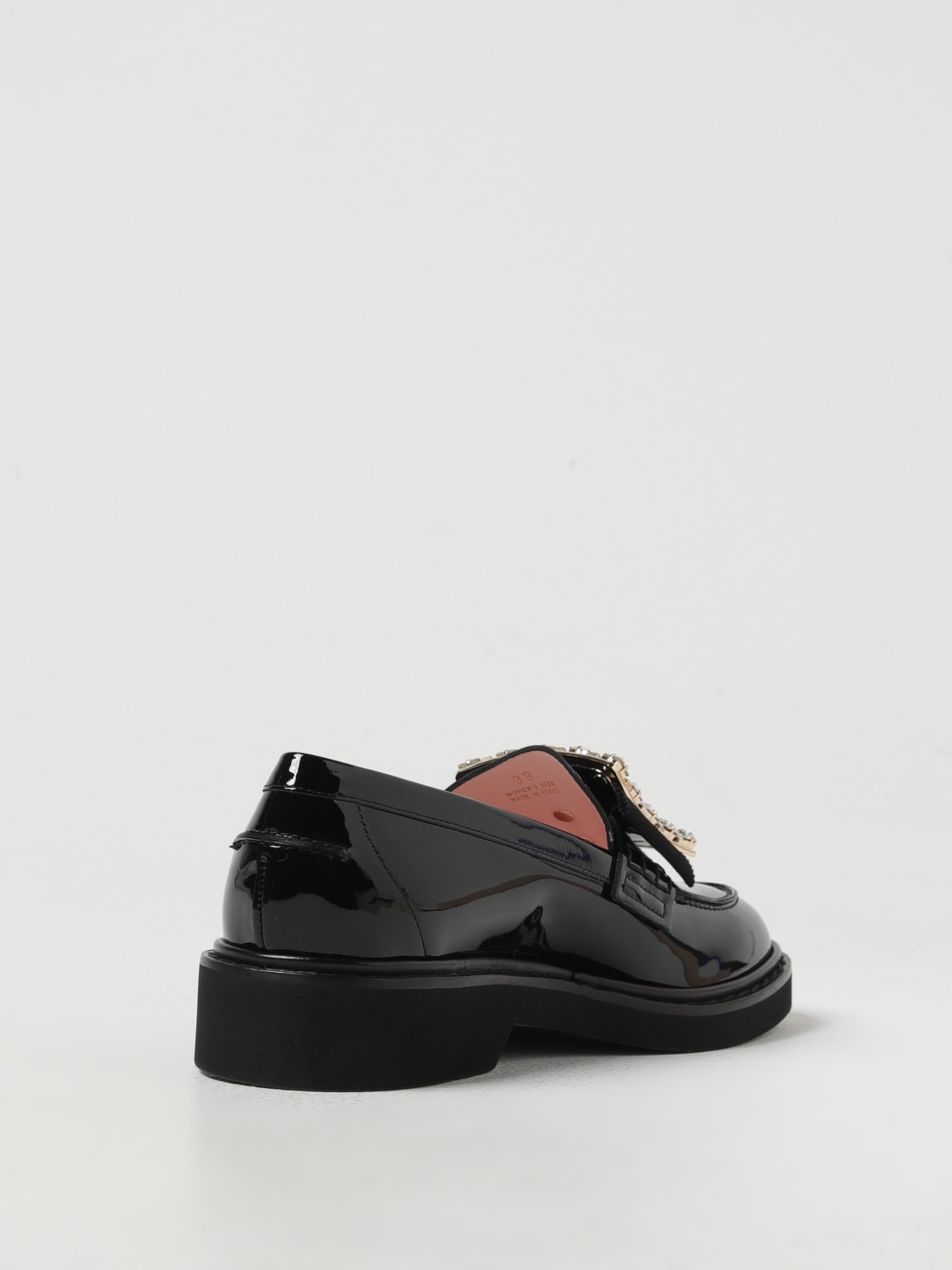 Giglio Mocassino Roger Vivier In Vernice Con Fibbia Gioiello