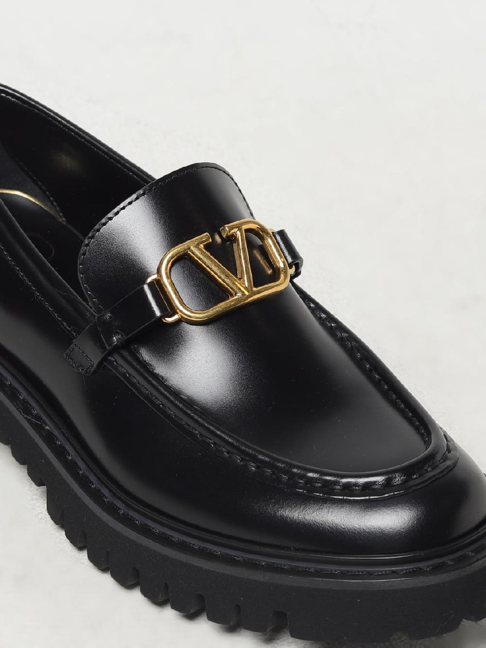 Giglio Mocassino VLogo Signature Valentino Garavani In Pelle Spazzolata