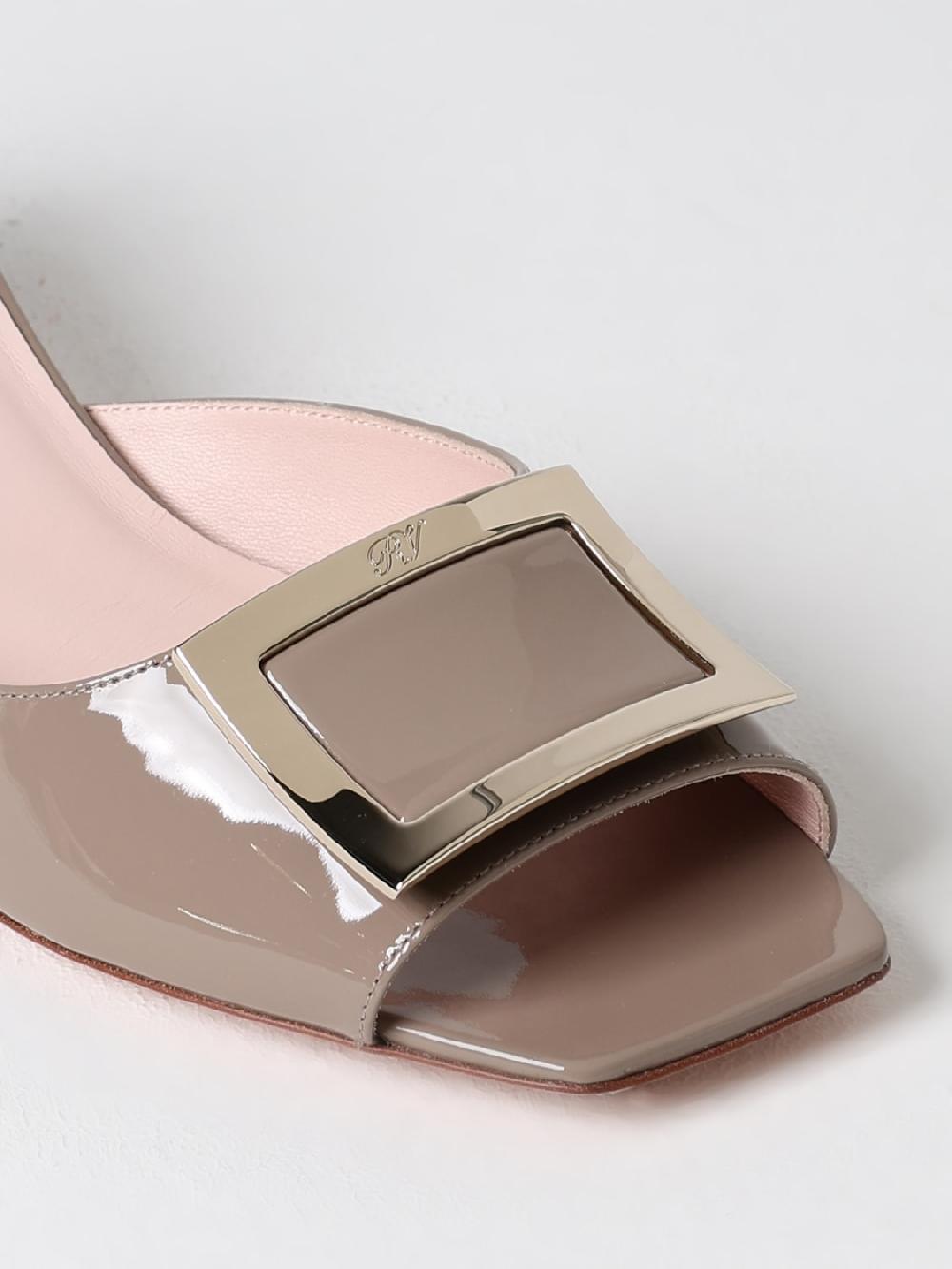 Giglio Mules Roger Vivier In Vernice Con Fibbia Decorativa
