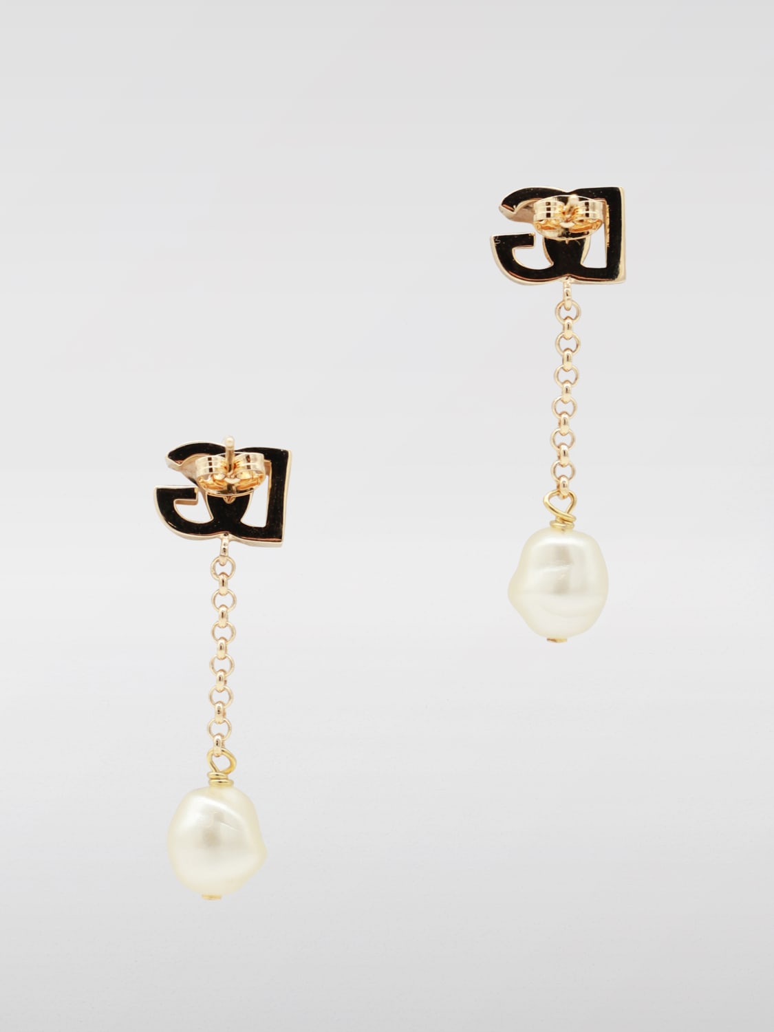 Giglio Orecchini DG Dolce & Gabbana In Ottone Con Perle Sintetiche
