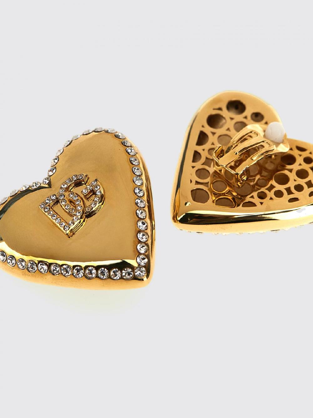 Giglio Orecchini DG Dolce & Gabbana In Ottone Con Strass Incastonati