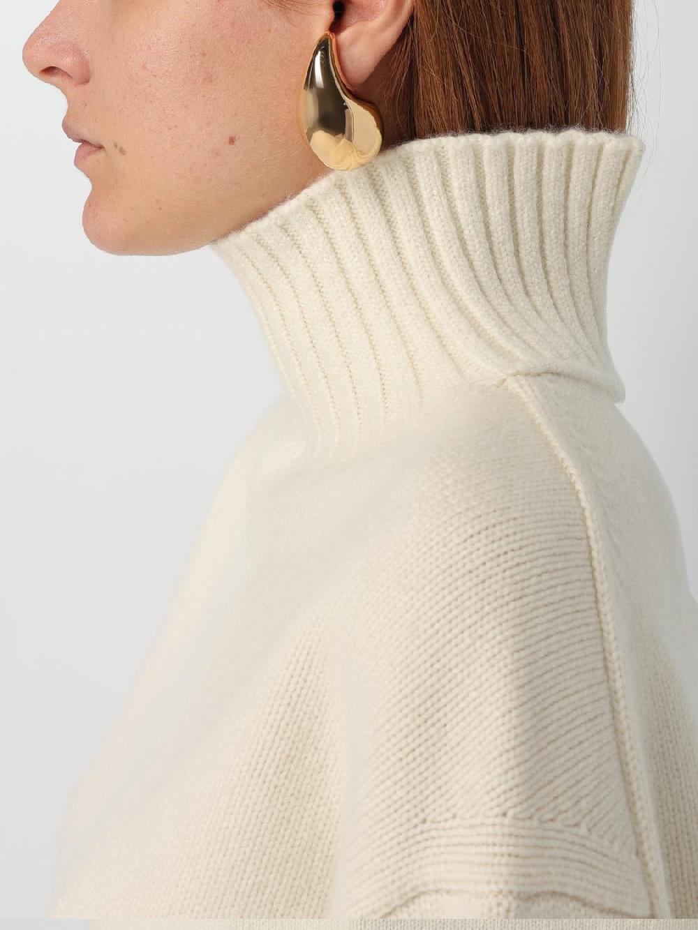 Giglio Orecchini Drop Grandi Bottega Veneta In Argento 925 Placcato Oro 18 Kt