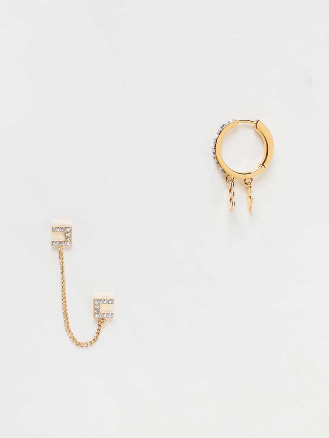 Giglio Orecchini Elisabetta Franchi in ottone con strass
