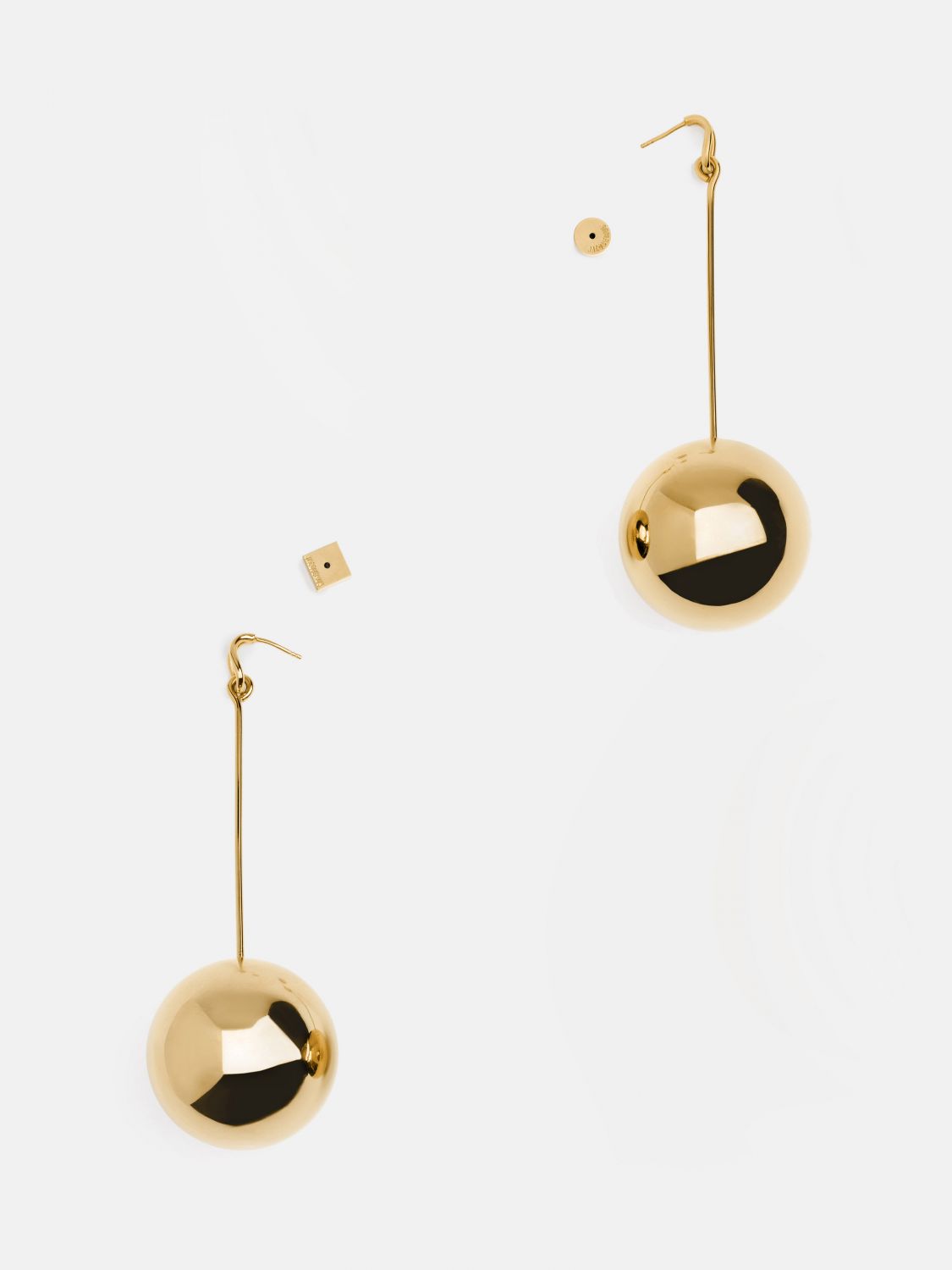 Giglio Orecchini Les Grandes Boucles Nodo Jacquemus In Ottone