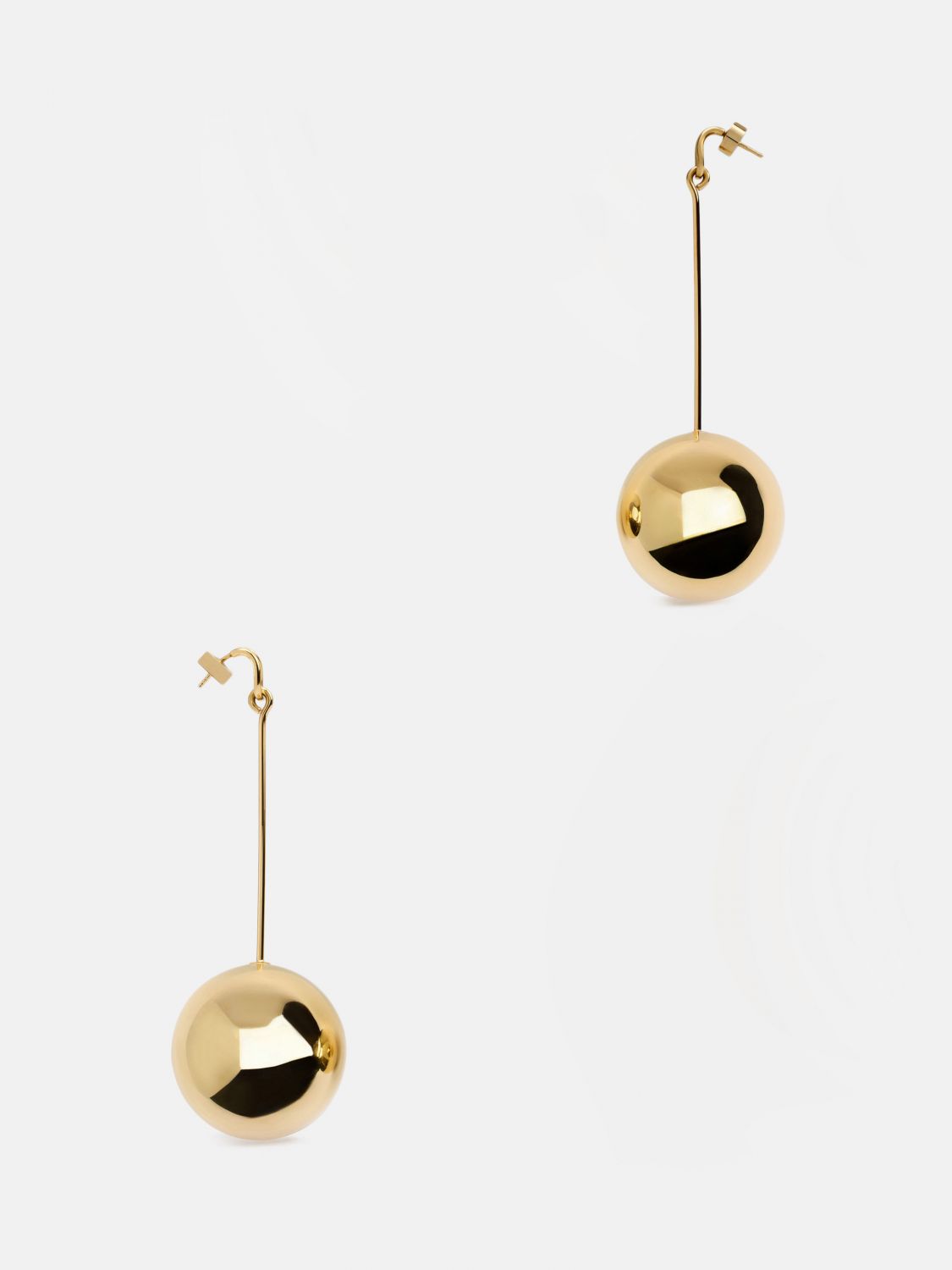 Giglio Orecchini Les Grandes Boucles Nodo Jacquemus in ottone