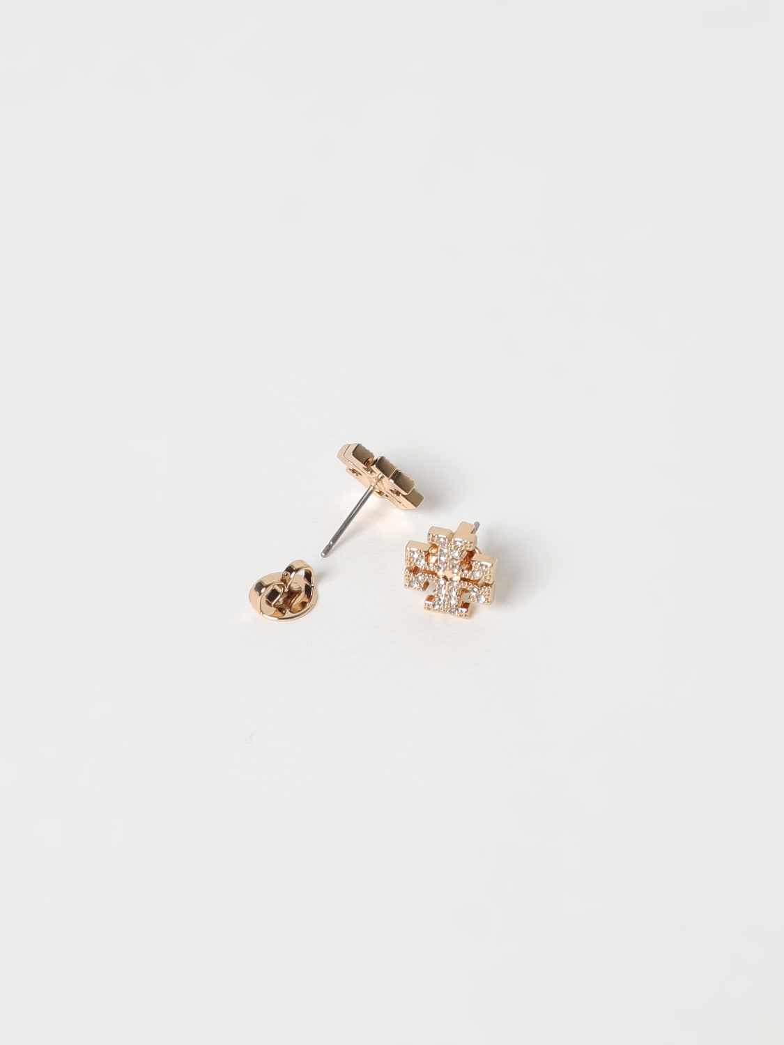 Giglio Orecchini Miller Tory Burch In Ottone Con Strass Incastonati