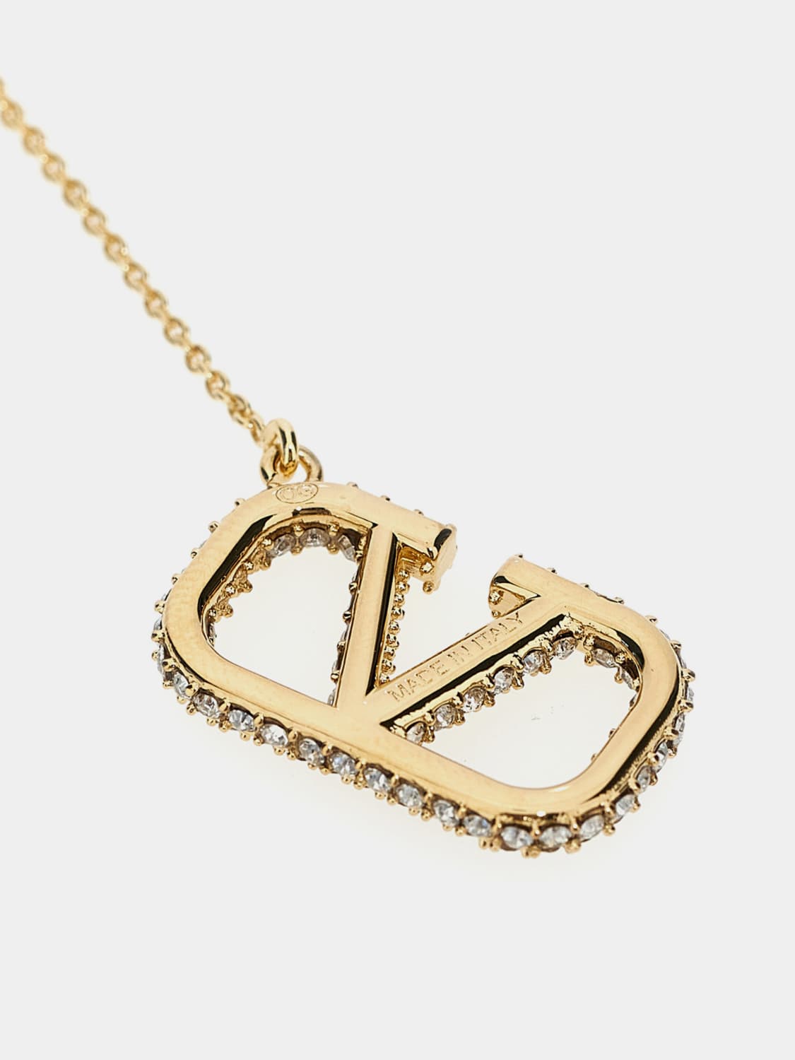Giglio Orecchini VLogo Signature Valentino Garavani In Ottone Con Strass