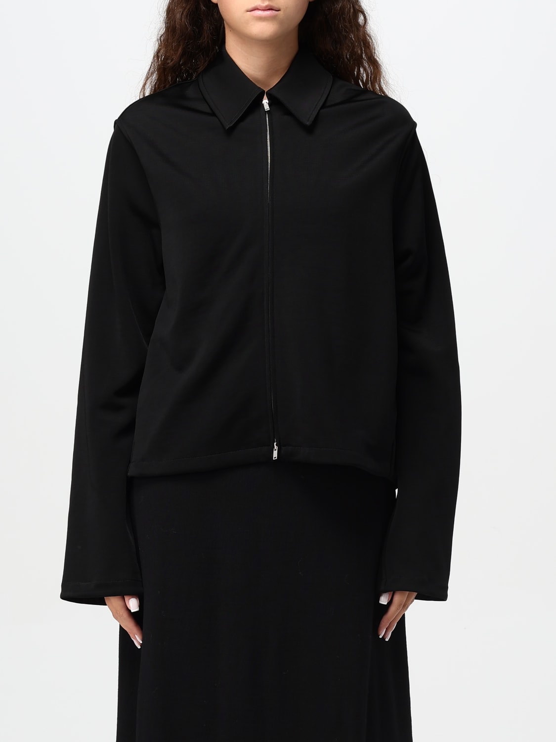 Giglio Overshirt Jil Sander in misto nylon e lana vergine